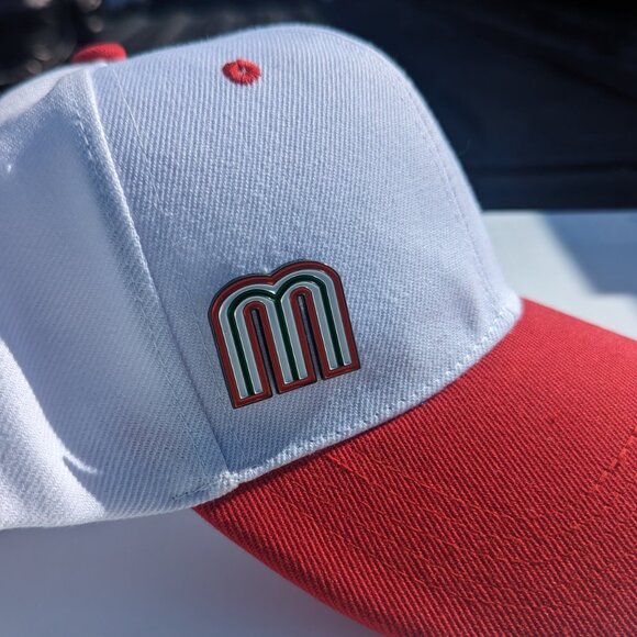 Pin M Mexico For Caps And Clothing Enamel Badge Baseball Pin Mexican Pin MX - Picture 3 of 6